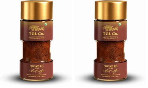 Image of TGL Co. Signature Instant Filter Coffee Powder (100g) | Rich & Aromatic | Antioxidant-Rich | Boosts Energy & Focus | No Artificial Flavors or Preservatives | Perfect for Hot & Cold Coffee (Pack of 2)