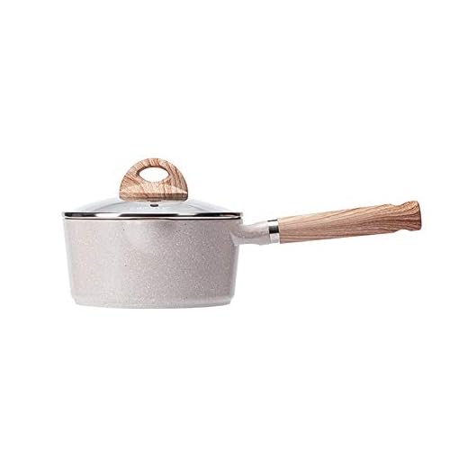 SXXYTCWL Mini mjölk kruka aluminium legering medicinsk sten non-stick liten matlagning pott hälsosam och hållbar baby speciell mat tillskott kruka för matlagning nudlar ost kaffe gröt