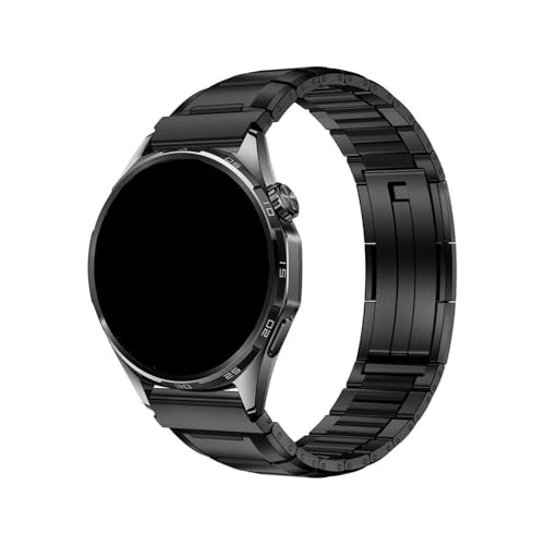 22mm�X�|�[�c�����X�e�����X�|+�S���r�W�l�X�x���g�ɓK������Huawei Watch 5/GT 6/5/4/3 Pro 46mm GT Runner 2/Amazfit Active Max/Balance 2(Black Black,For Huawe