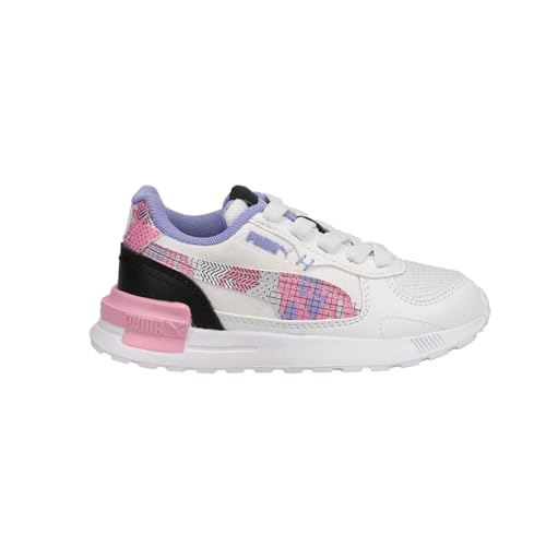 PUMA Kids Girls Graviton Sashiko Sneakers Shoes Casual - Pink, Purple, White