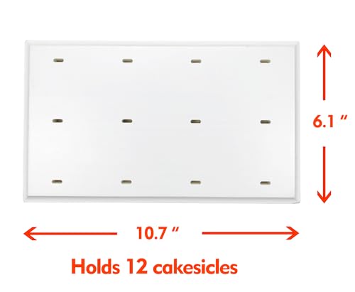 Wood Cakesicle Stand Display - 12 Count Popsicle Sticks Holder for Dessert Table of Wedding Shower Birthday Parties - Sturdy and Reusable