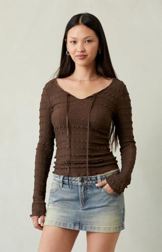 PacSun Women's Piper Medium Indigo Low Rise Micro Denim Mini Skirt - Multicolor2