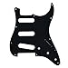 KAISH 11 Hole American Vintage 62 Strat/ST Style SSS Single Coil Pick Guard Guitar Pickguard Scratch Plate for Stratocaster/Strat Black 1Ply