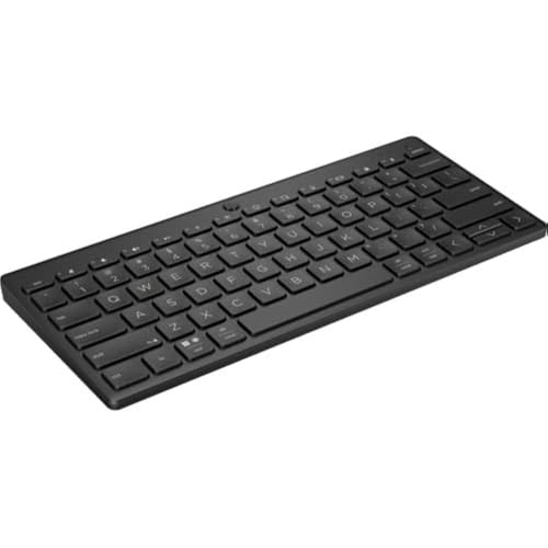 HP 355 Compact Multi-Device Bluetooth Keyboard - Wireless Connectivity - Notebook, Desktop Computer, Tablet, Smartphone - PC, Mac - Plunger Keyswitch - AAA Battery Size Supported