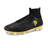 Hoher Schaft und abriebfeste Ferse für erhöhten Schutz: Der hohe Schaft bietet zusätzlichen Halt und Schutz für das Sprunggelenk, während die abriebfeste Fersenpolsterung das Verletzungsrisiko minimiert und die Haltbarkeit erhöht.