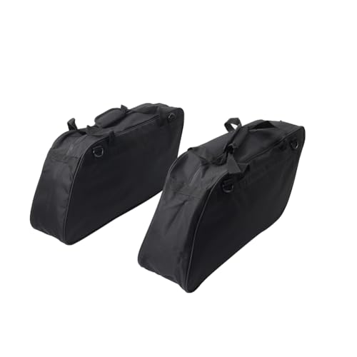 Bacar Powersports Bolsas para Silla Bolsa de Viaje Negra XJ57-QB-3Y3D para Harley para Modelos Touring para Road King con bolsas rígidas 1 Par miniatura 1