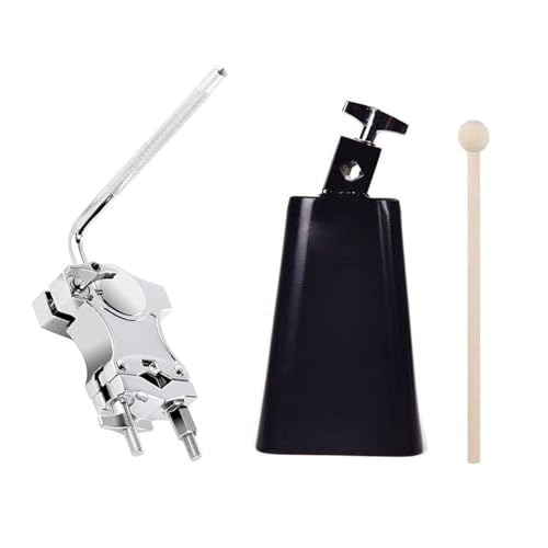 Système de serrage de tambour anti-vibration et support de percussion pour cloche de vache