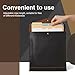 Leather Document Holder for Traveling Vintage Leather Portfolio with Handles A4 File Organizer for Important Papers and Files
