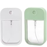 2 Stück kleinen Sprühflaschen (45ml), Wiederverwendbare Feinnebelsprüher aus Karton in Weiß und...