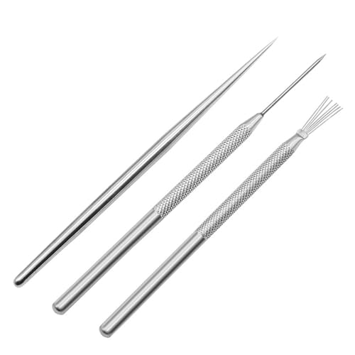 QIEIEI 3Pcs Clay Potterys Sculpture Wire Texture Needle Detail Tool for Clay Potterys Sculpting
