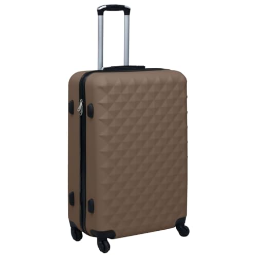 SKM Hardcase Trolley Brown ABS,Brown (Weight 8.6KG)
