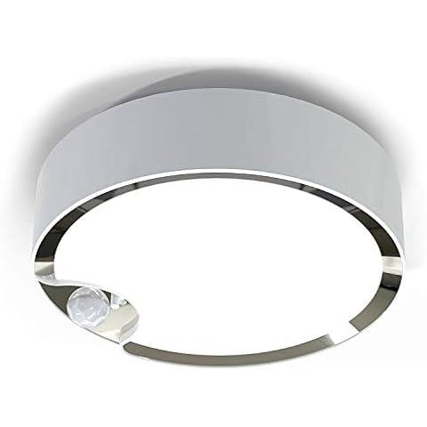WOOPHEN Motion Sensor Ceiling Light Battery Operated Super Bright Indoor Wireless LED Light, 400LM White Light Cover