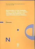  Cáceres (nomenclator de las ciudades, villas, aldeas y demas entidades