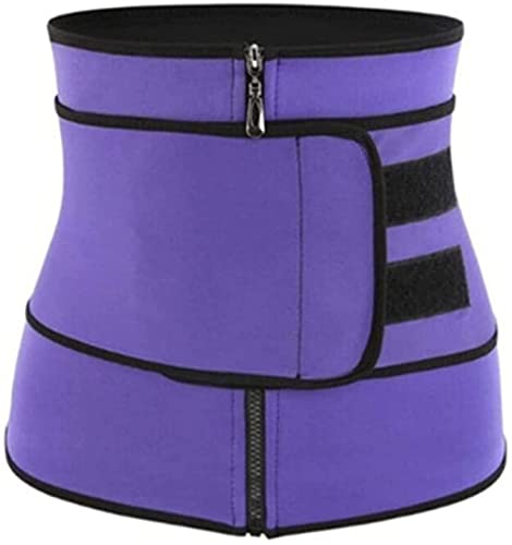 WOLWES Lumbar Support Belt S-3XL Lumbar Brace Waist Trainer,Zipper Hook Men Women Trimmer Tummy Slimming Belt Shapewear Sport Unisex Corset Men Women Back Braces (Color : Purple, Size : S.) WOLWES Lumbar Support Belt S-3XL Lumbar Brace Waist Trainer,Zipper Hook Men Women Trimmer Tummy Slimming Belt Shapewear Sport Unisex Corset Men Women Back Braces (Color : Purple, Size : S.)