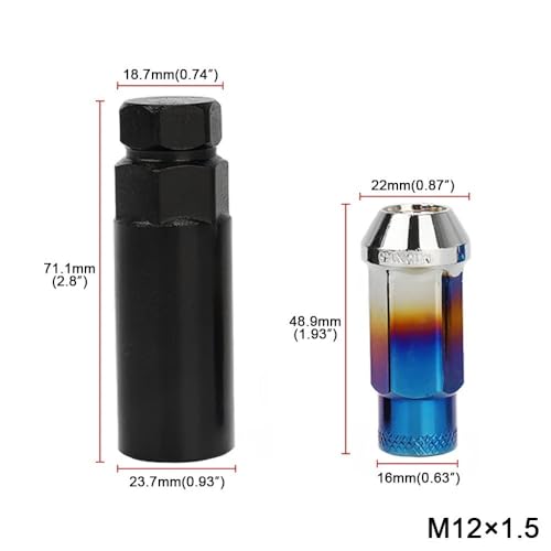 Pernos M12x1.25 de coche personalizados para lucir tus llantas Infiniti J30 5