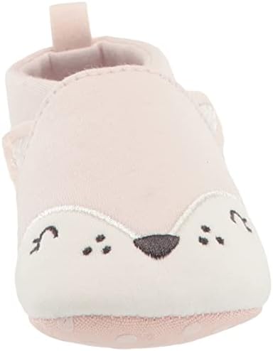 Gerber Baby Moccasins Crib Shoes Newborn Infant Neutral Boys Girls, Kitty Pink, 6 9 Months Unisex | Image 1
