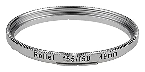 Fotodiox Step Ring, Bayonet IV (Bay 4) - 49mm Filter Adapter for All Rollei Rolleiflex TLRs with Wide-Angle Rolleiflex Carl Zeiss Distagon 55mm F4.0, Carl Zeiss Distagon 50mm F4.0
