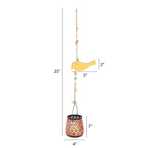Image of AAKRITI ART CREATIONS Handcrafted Budgies Bird Feeder