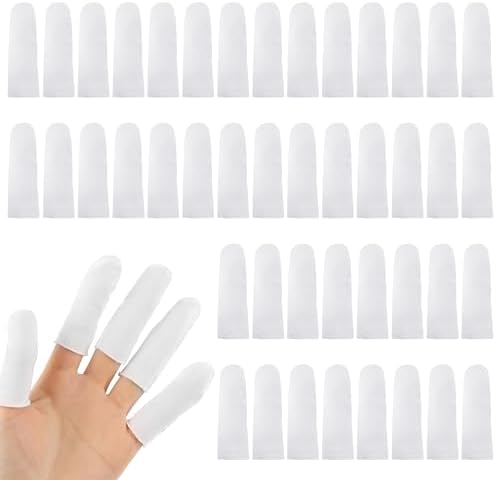 Amazon.com: 100 Pcs Cotton Finger Cots, Cloth Finger Cots Finger Toe ...