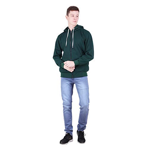 Image of Men's Cotton Hooded Neck Hoodie