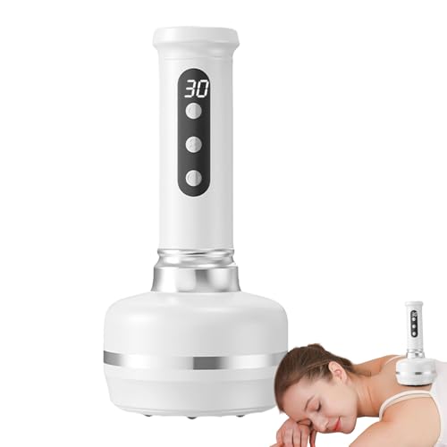 Masajeador De Celulitis Y Reductor De Grasa - Máquina De Masaje Eléctrico Con Ventosas Ajustables,Dispositivo De Vibración Corporal Portátil Para Moldeado De Abdomen Brazos Y Cintura