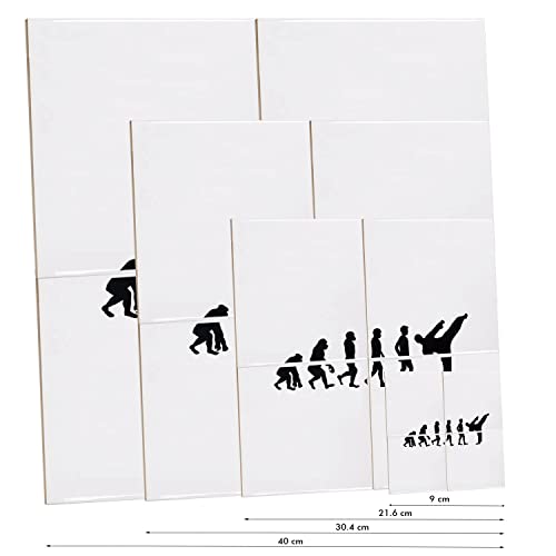 Carreaux céramique karaté combat 15,2x15,2 cm lot de 4