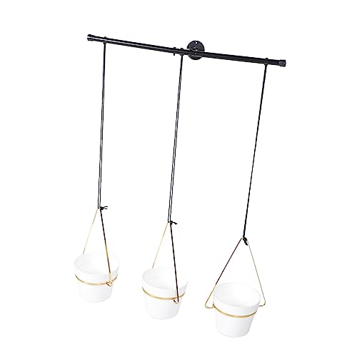 Toddmomy Ceiling Hanging Rack Sturdy Flowerpot Holder for Indoor Use Minimalist Design for Balcony Bedroom Easy Installation and Chic Home Decor