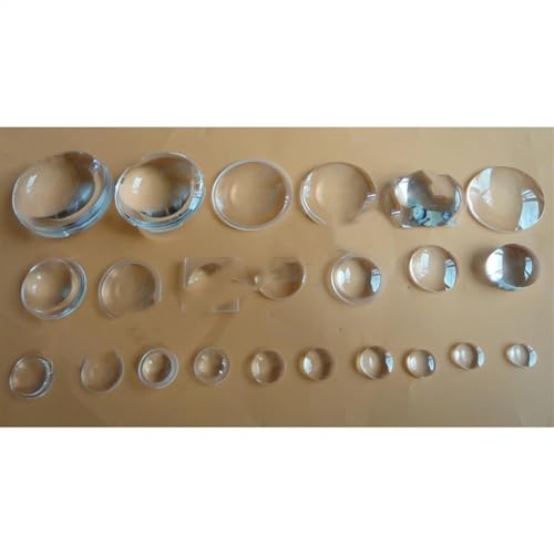 Soczewki szklane optyczne 4 sztuki wypukłe soczewki o średnicy 7 ~ 29 mm wysokiej mocy soczewki optycznej LED(D16 H3,7F23mm)