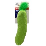 Huxley & Kent Kicker Plush Cat Toy - Interactive Catnip Toy for Cats & Kittens - Soft Canvas for Kicking & Batting - Fun Indoor Play - Pickle