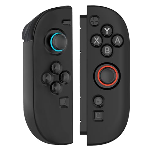 BOVKE Protective Case for Switch 2 Joy Con Controllers, Soft Silicone Protector Cover Compatible with 2025 New Nintendo Switch 2 Joy-Cons, Black