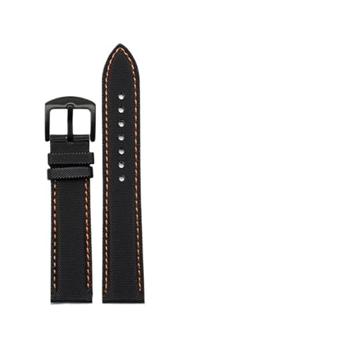 [X] 22MM NCbN[X iCn voh Fit For TAG Heuer F1 [VOJ[ _CrOXgbv v X`[ sobN c[ɓK(Orange line-black,23mm)