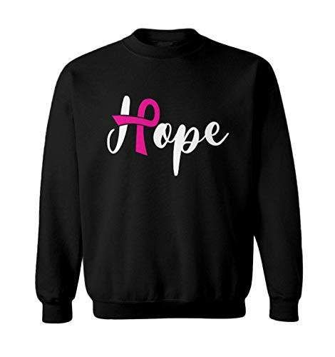Haase Unlimited Hope Breast Cancer Ribbon - Awareness Toddler Fleece Crewneck Sweater