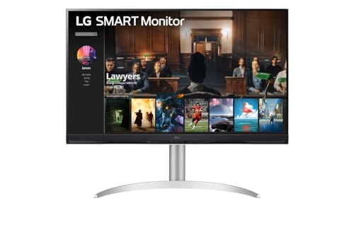 Image of LG 32 inch Smart Monitor 32SQ730S 4K UHD, IPS (3840 x 2160) Display, webOS, AirPlay 2, Screen Share, Bluetooth, 2 x 10w Speakers, USB Type - C, 2xHDMI, Slim Stand