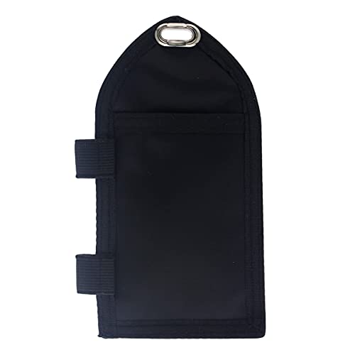 Heavy Duty Badge Wallet With Pen Loop Holder - Double Pocket Key Card Holder - Clear Front Display Window - Secure Back Pouch For Cards, Money, Flash Drive And More By Specialist Id (Black) #TOP3