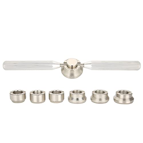 Watch Back Case Opener Kit, 6 Dies Watch Back Cover Opener Kit, Watch Back Remover Tool for Battery Replacement Watch, Watch Repairer Tool Set for Rolex Oyster