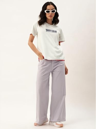 Image of Mack Jonney Oversized | Loose Fit | Half Sleeves 100% Cotton Round Neck Printed T-Shirt for Women-Mack640755