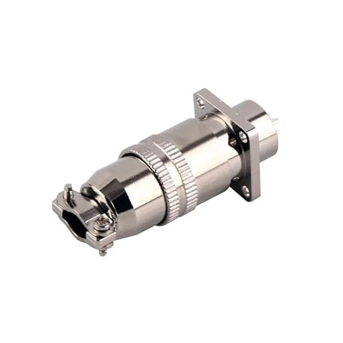 Conector XS12 de 5 pines de aviación 3A con tuerca trasera para panel cuadrado de 1 pieza 5