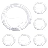 PHYNDR 6 PCS Sauerstoffbrille Nasenbrille 2.5m Erwachsene,sauerstoffschlauch,Kunststoff Weiche Sauerstoff Schlauch Nasenkanüle für Sauerstoffgerät, sauerstoffgerät für zuhause