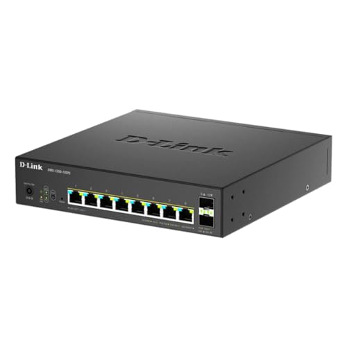 Image of D-Link 10-Port Multi-Gigabit Smart Managed PoE Switch with 2 x 10G SFP+ 8 x 2.5G PoE Ports (DMS-1250-10SPL)