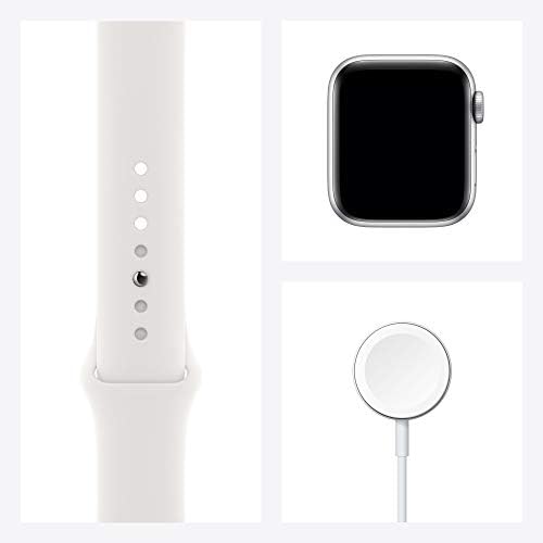 Apple Watch Series 6 (GPS, 40-mm) kast van zilverkleurig aluminium - Wit  sportbandje : Amazon.nl: Elektronica