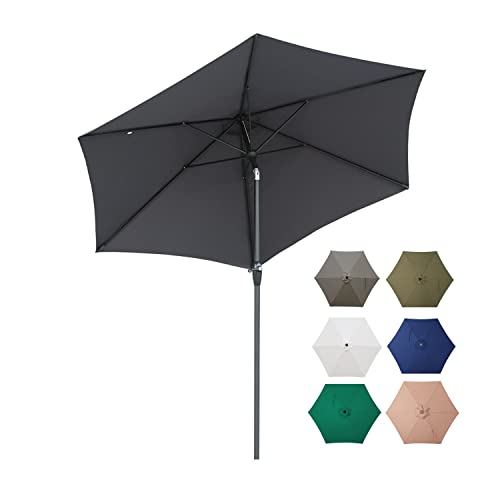 Sekey® sombrilla Parasol para terraza jardín Playa Piscina Patio diámetro 270 cm...