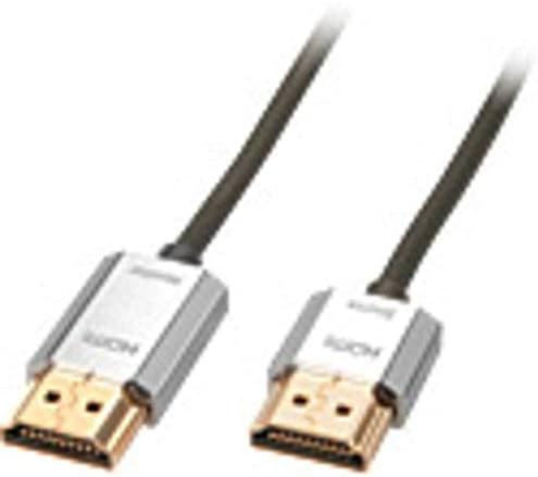 Lindy 41675 "CROMO Slim HDMI High Speed A/A Kabel 3m mit Ethernet Silber/Gold