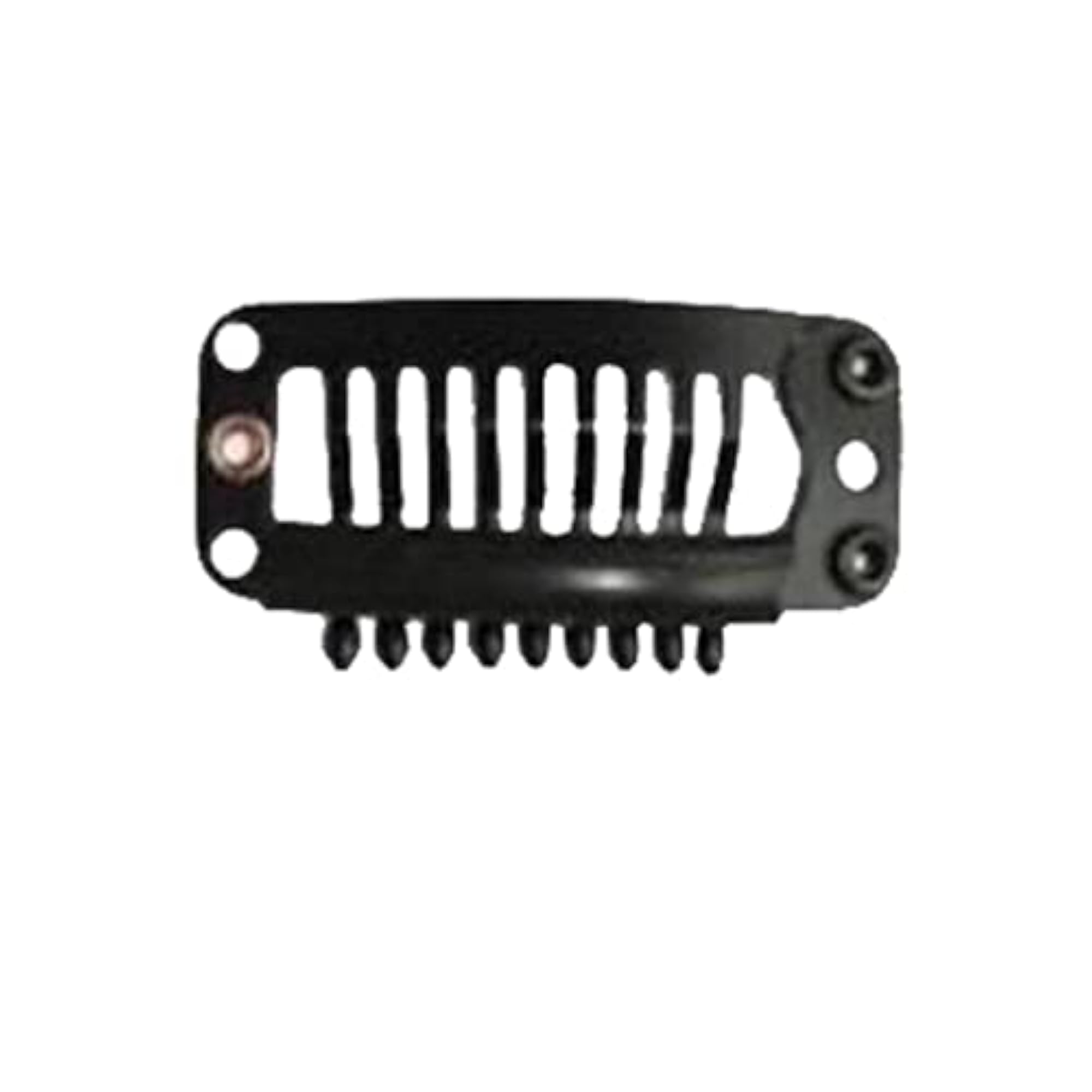 4x20Pcs Hair Extension Snap Clips Wig Grips, Black