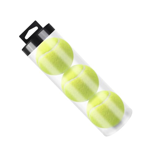 kowaku Tennis Ball Canister with Lid, 10.24 x 3.15 in Clear PP Tube for Tennis, Pickleball and Golf...