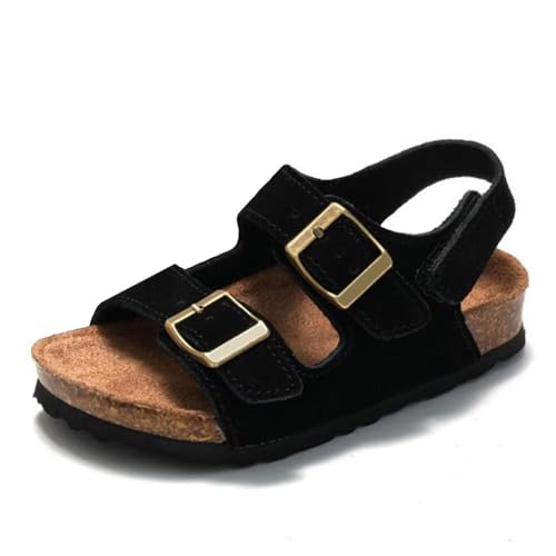 Boys Girls Summer Cork Footbed Slide Sandal, Adjustable Buckle Backstraps Arch Support Outdoor Sandals3