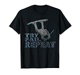 Intentar, fallar y desde delante. Diseño de estilo vintage. Para el wakeskater, el marido inteligente o la esposa inteligente. Regalo perfecto para Navidad o cumpleaños. Tabla de wakeboard estilo de vida, verano, sol, playa y olas. Barco y deportes acuáticos.