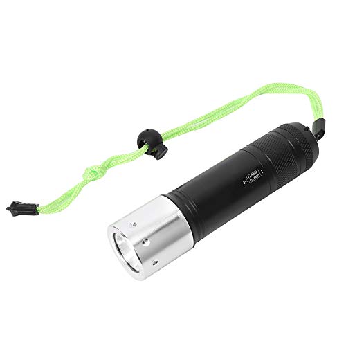 Linterna de buceo para explorar cuevas marinas y pescar de noche con luz LED fuerte