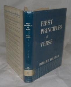First principles of verse B00071RNRU Book Cover