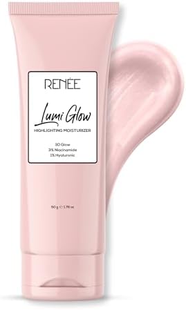 RENEE Lumi Glow Highlighting Moisturizer, Enriched with 3% Niacinamide & 1% Hyaluronic Acid, Prevents Photoaging & UV Damage, Reduces Pigmentation, Fine Lines & Wrinkles, Non-Sticky Glowing Skin