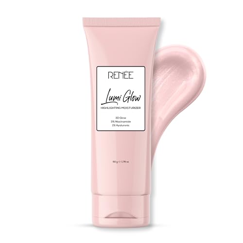 RENEE Lumi Glow Highlighting Moisturizer | Enriched with 3% Niacinamide & 1% Hyaluronic Acid | Prevents Photoaging & UV Damage | Reduces Pigmentation, Fine Lines & Wrinkles | Non-Sticky | Glowing Skin | 50g